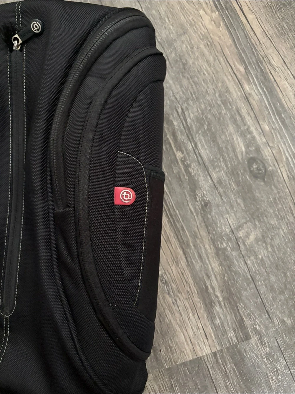 Men's Black Travel Backpack with Padded Straps
